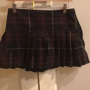 Abercrombie Kids pleated plaid skirt: size 16